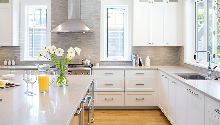 Best Marble Look Quartz Countertops, Cream Color Kitchen Cabinets With Quartz Countertops