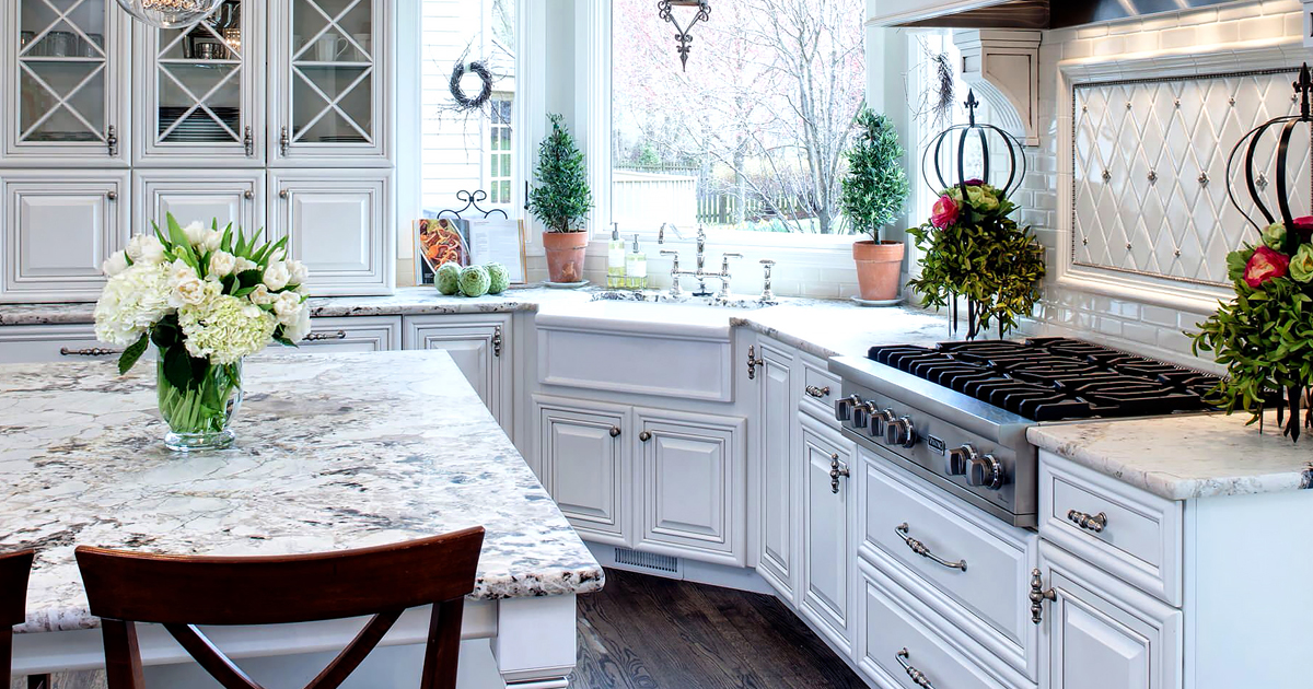 24 Top White Granite Countertops In 2021, Kitchen Cabinets And Countertops Estimate